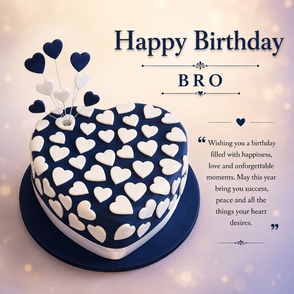 a blue heart-shaped cake birthday wishes for love