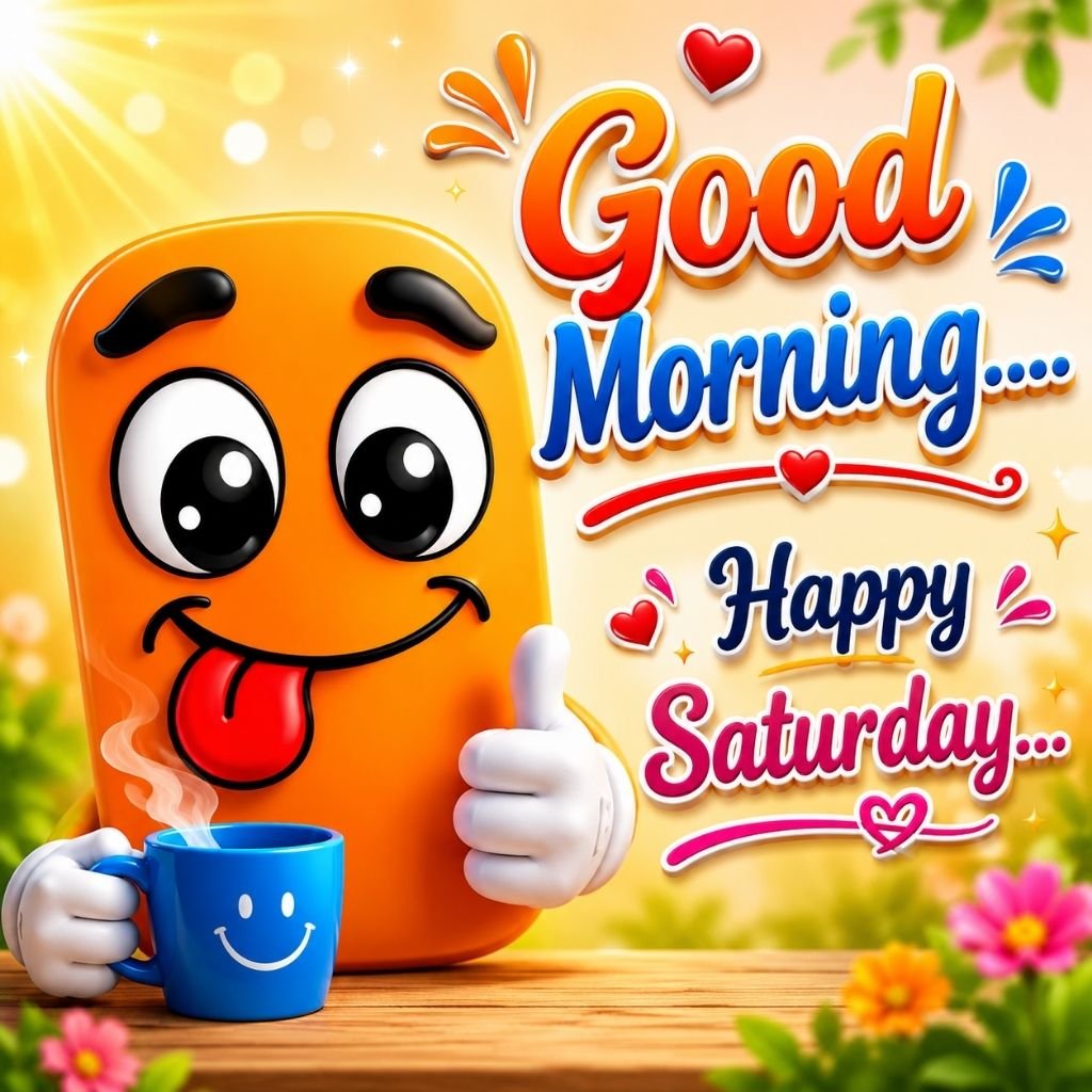 a cheerful orange cartoon character hilarious saturday memes