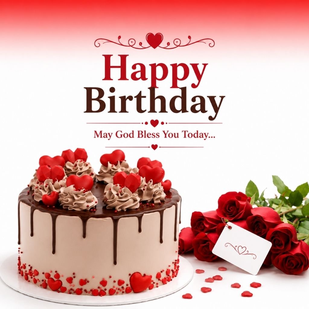 a chocolate drip cake romantic birthday wishes for wife