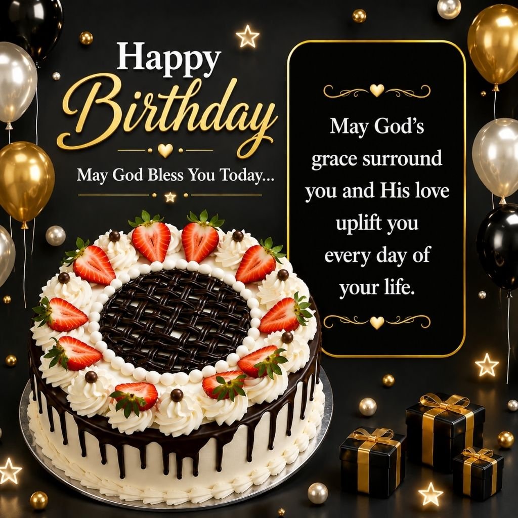 a chocolate drip cake special birthday wishes