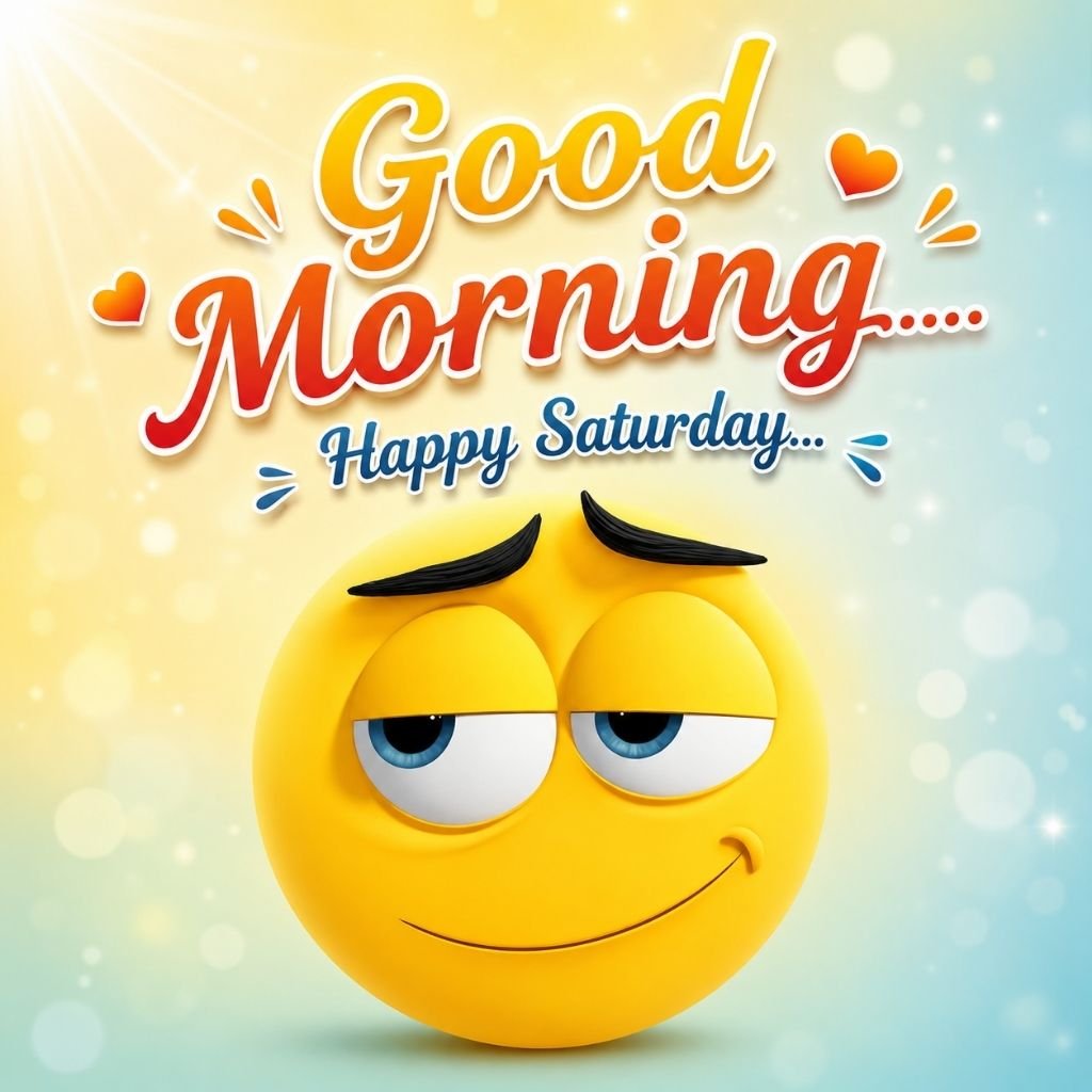 a cute yellow smirking emoji happy weekend funny