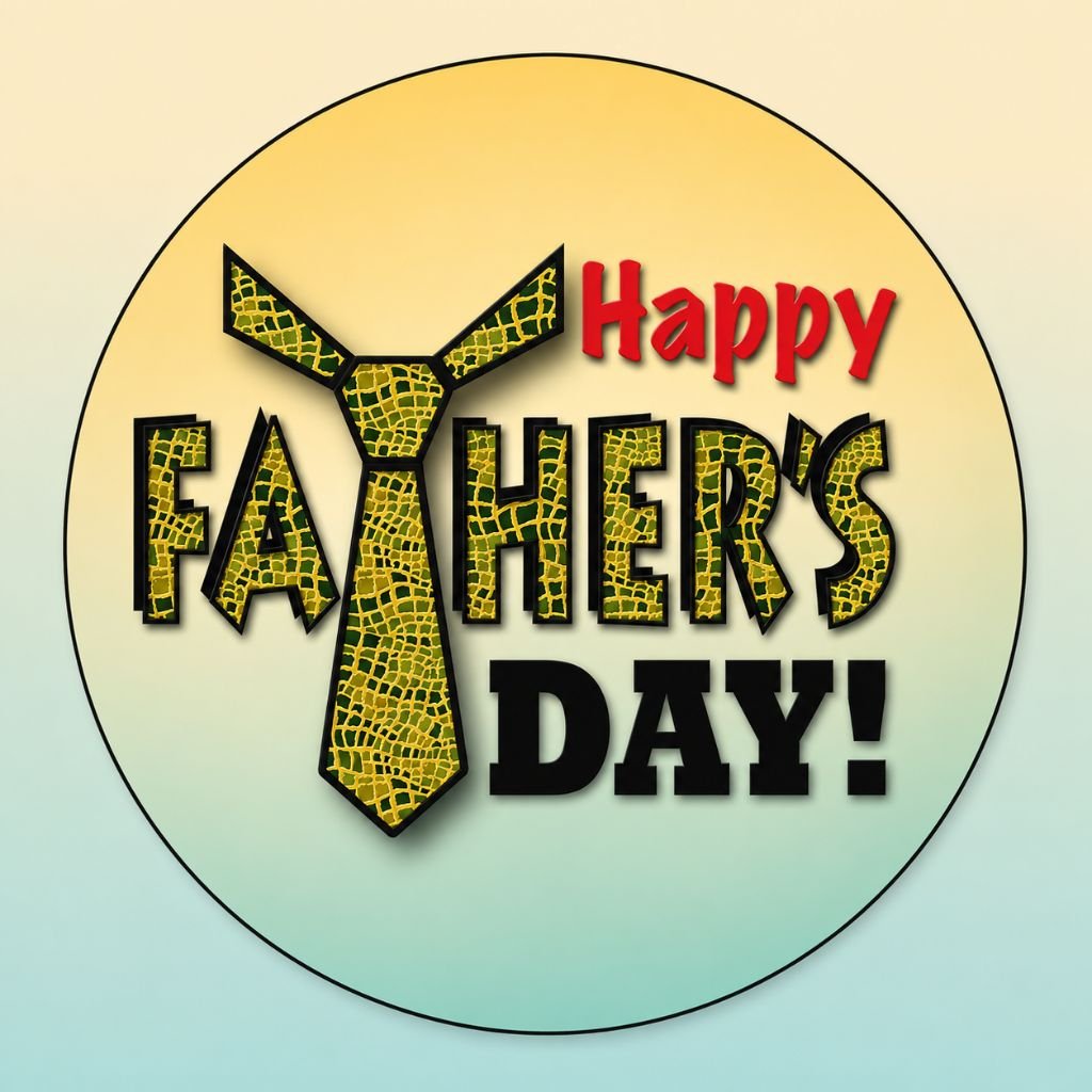a decorative necktie Happy Father’s Day