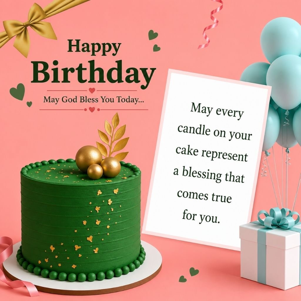 a green cake childhood birthday wishes