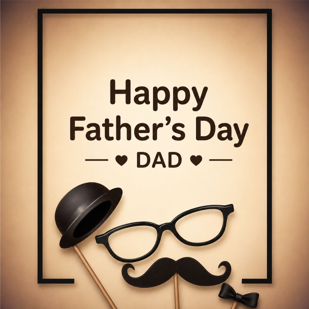 a mustache Happy Fathers Day