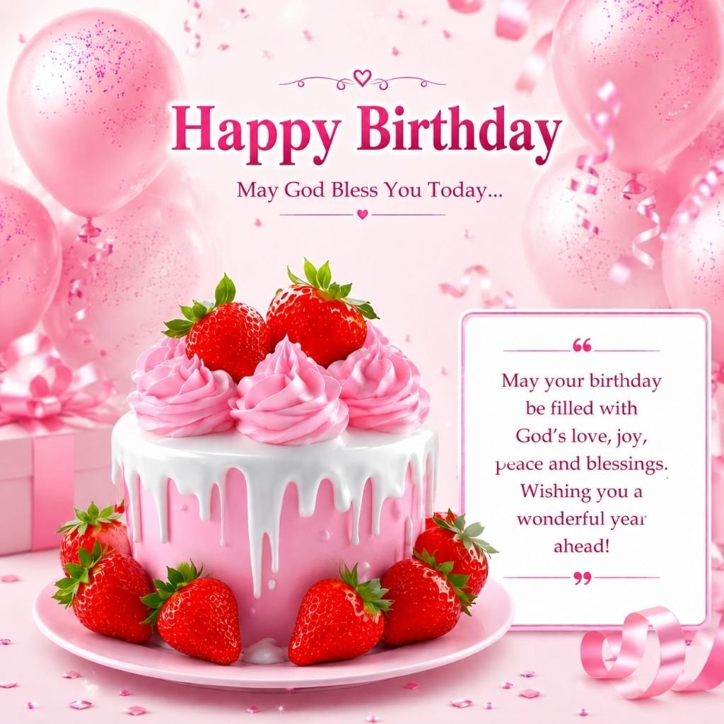 a pink strawberry drip cake special birthday wishes for friend