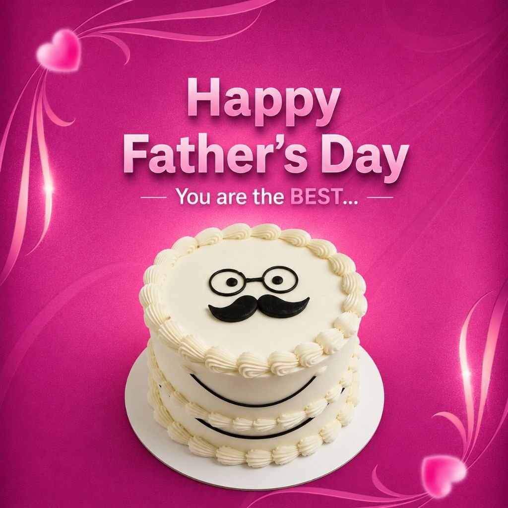 a smiling face with glasses Happy Fathers Day