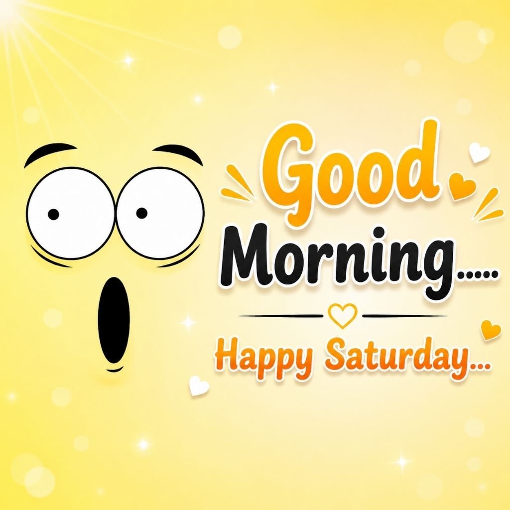  a surprised cartoon face with funny saturday images