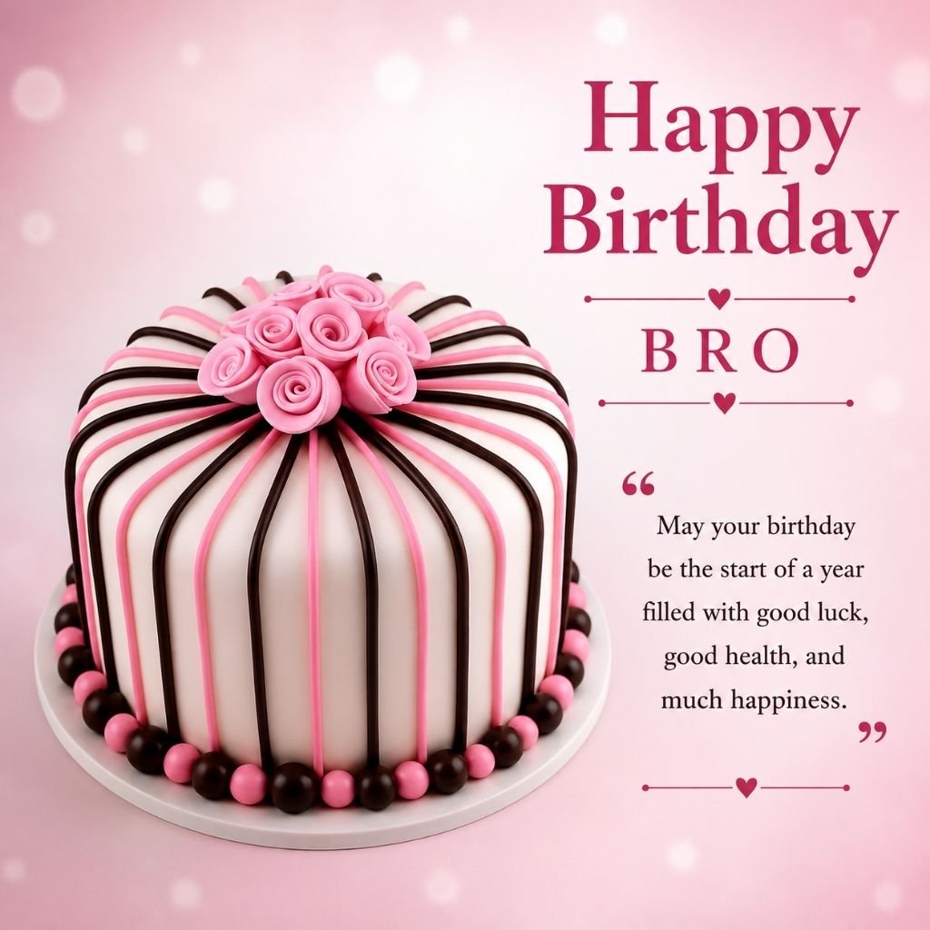 a white cake birthday wishes for brother