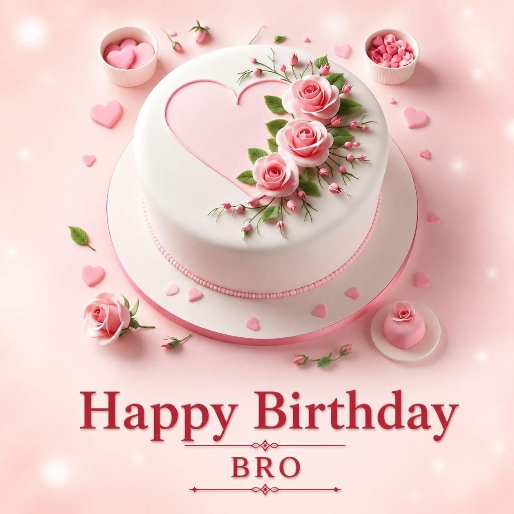  a white cake decorated happy birthday blessings images