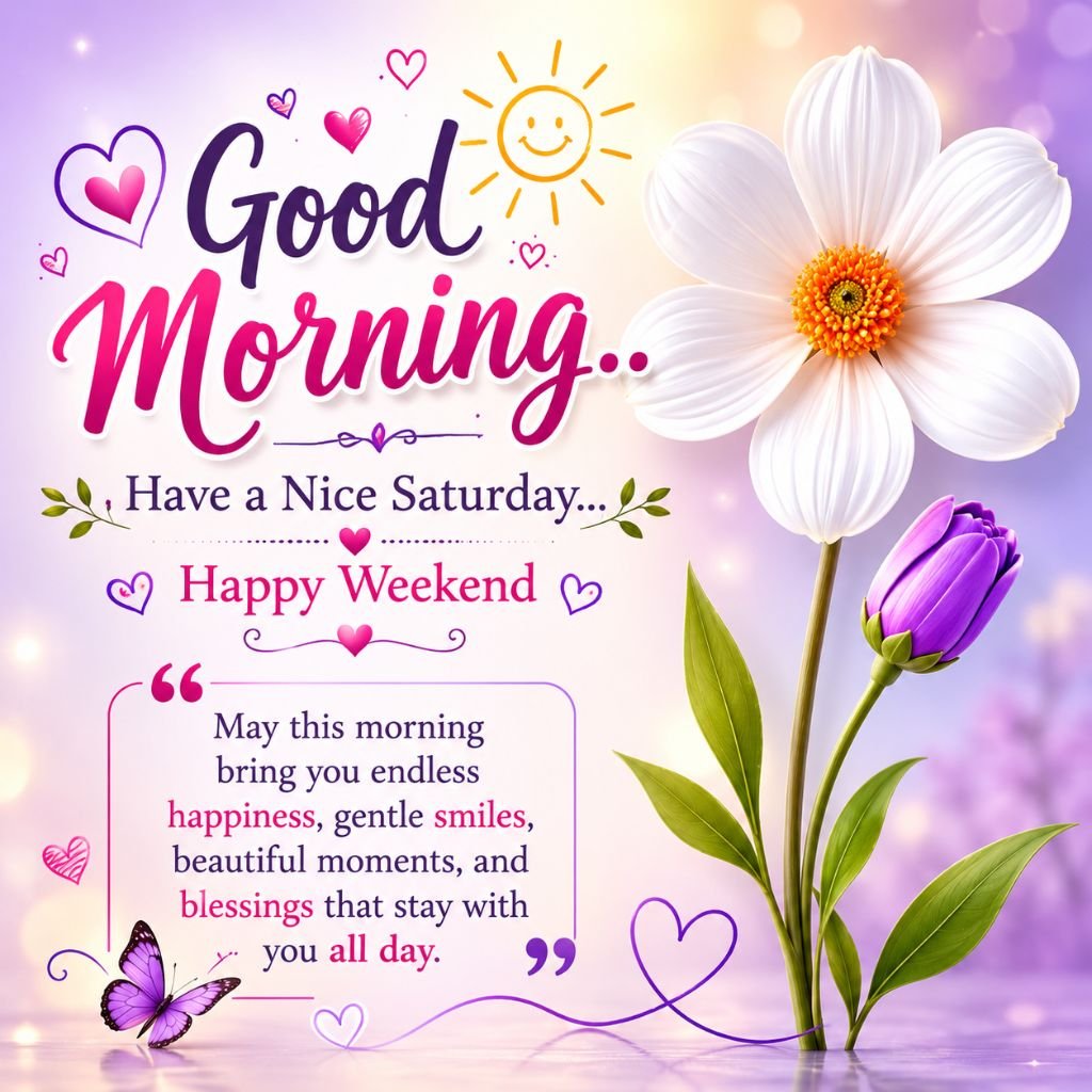 a white flower saturday blessings quotes