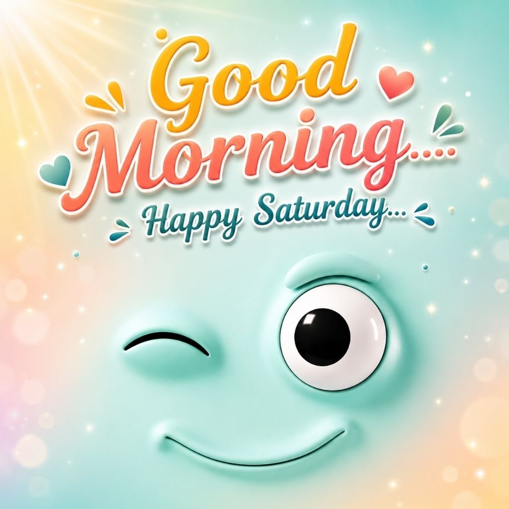 a winking mint green emoji face happy weekend images funny