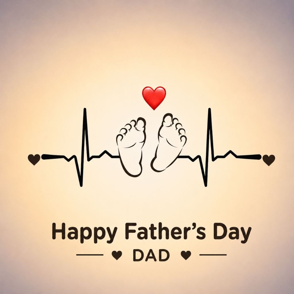 baby footprints Happy Fathers Day images