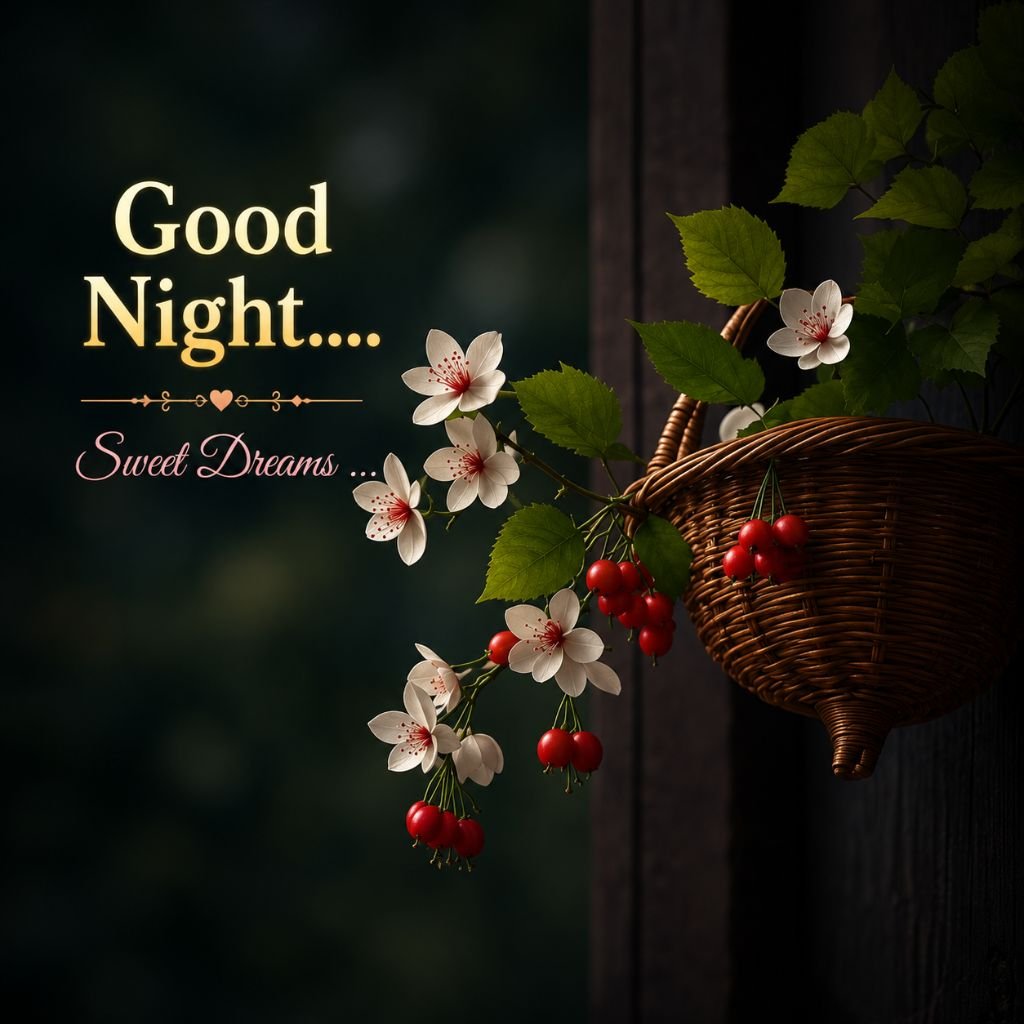 beautiful good night flowers