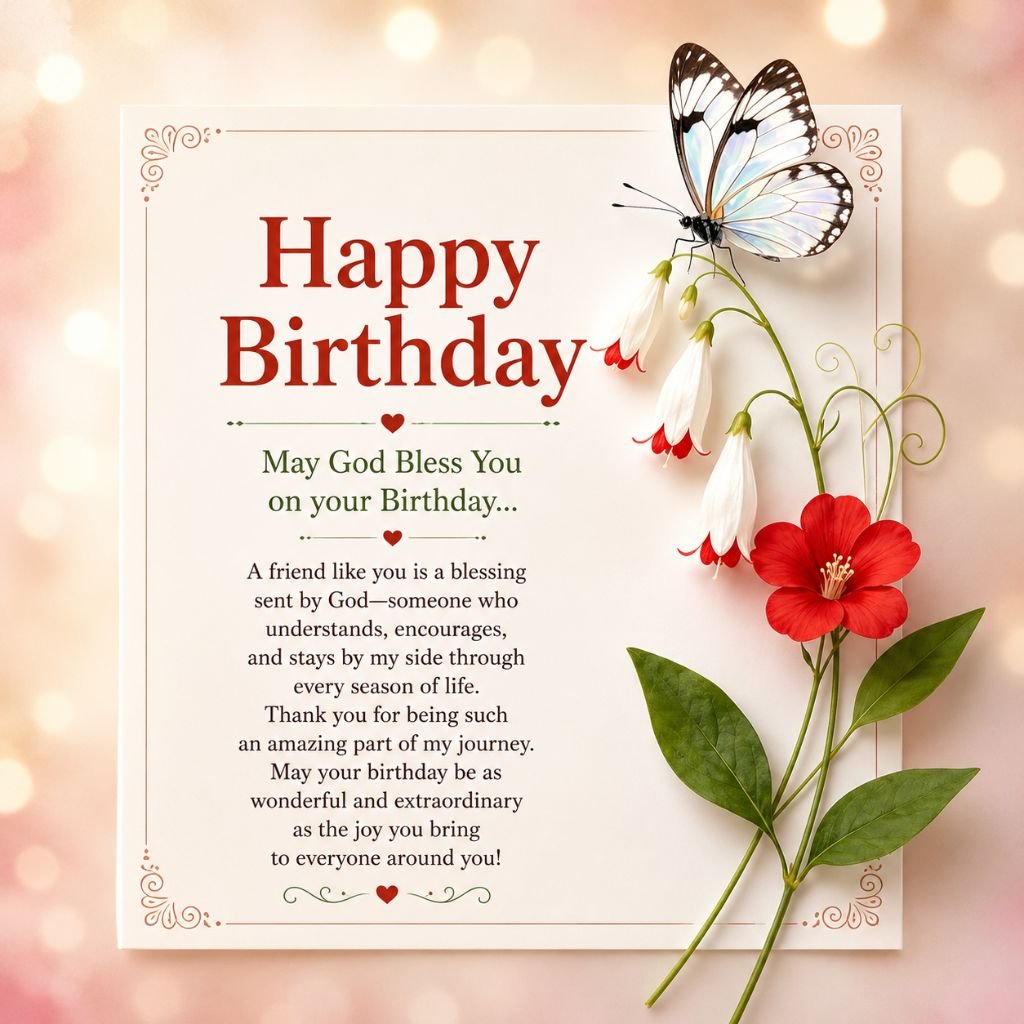 birthday wishes and images for a friend with butterfly