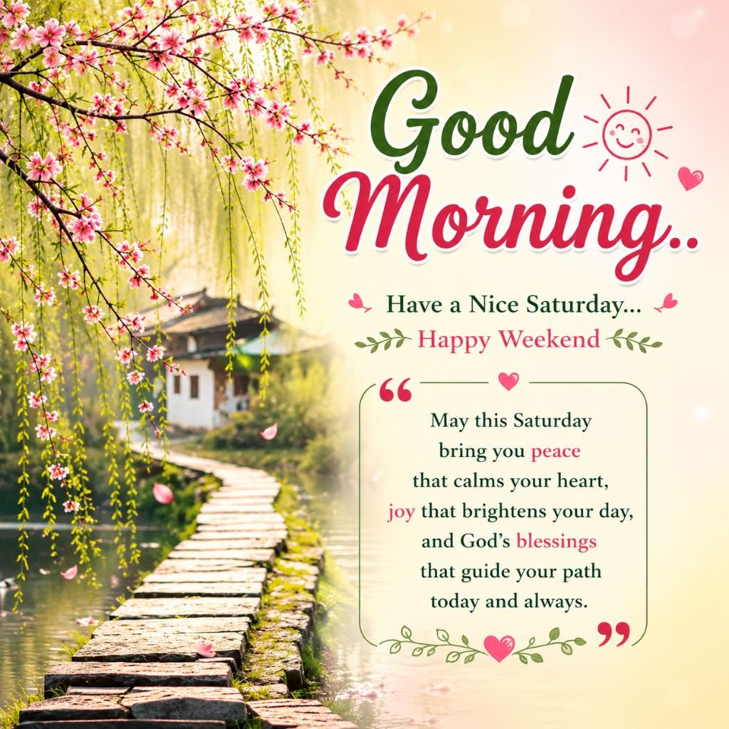 blooming pink flowers weekend saturday blessings