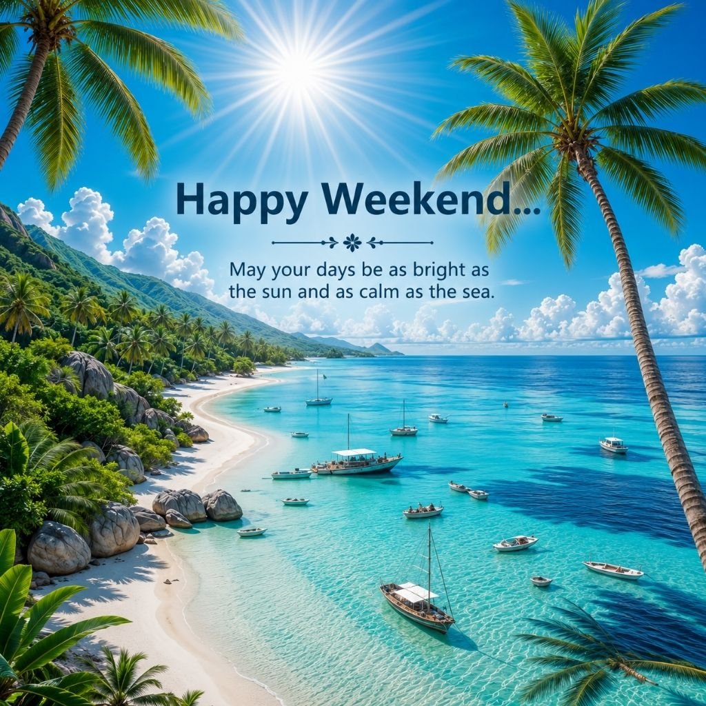 crystal-clear turquoise water have nice weekend pictures