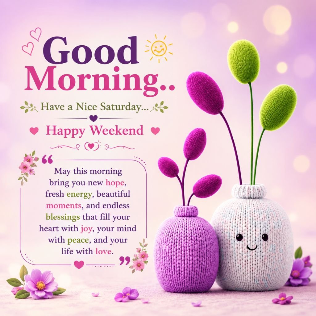 cute knitted flower vases blessed weekend