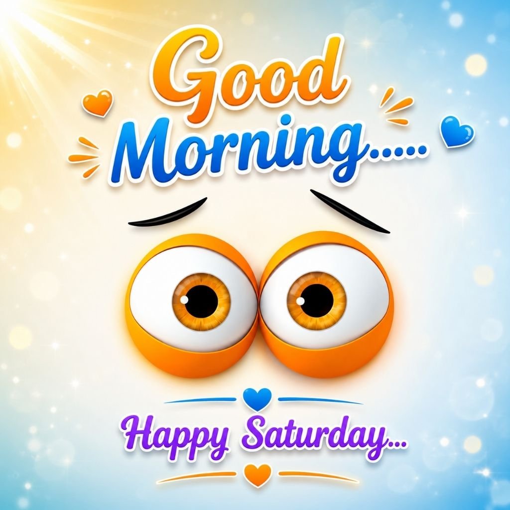 funny oversized cartoon eyes saturday meme