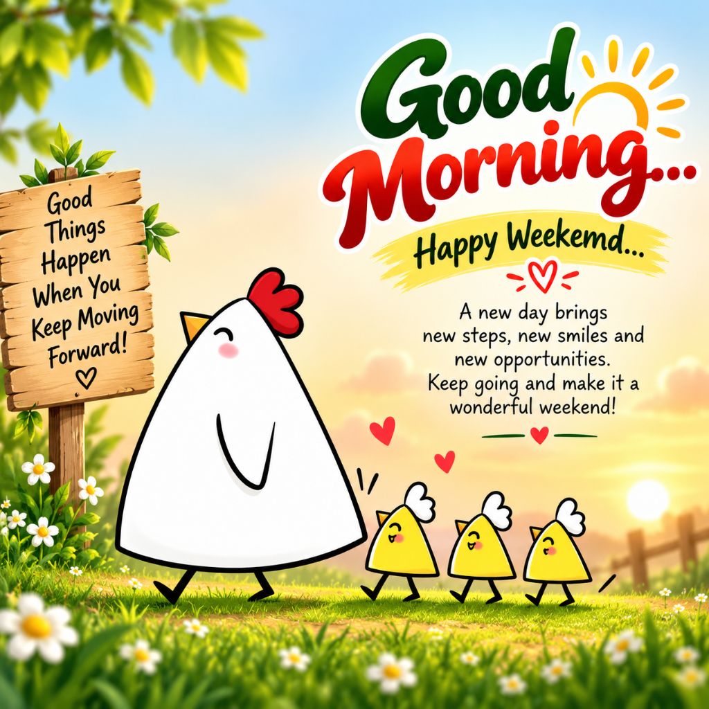 good morning happy weekend images with quotes