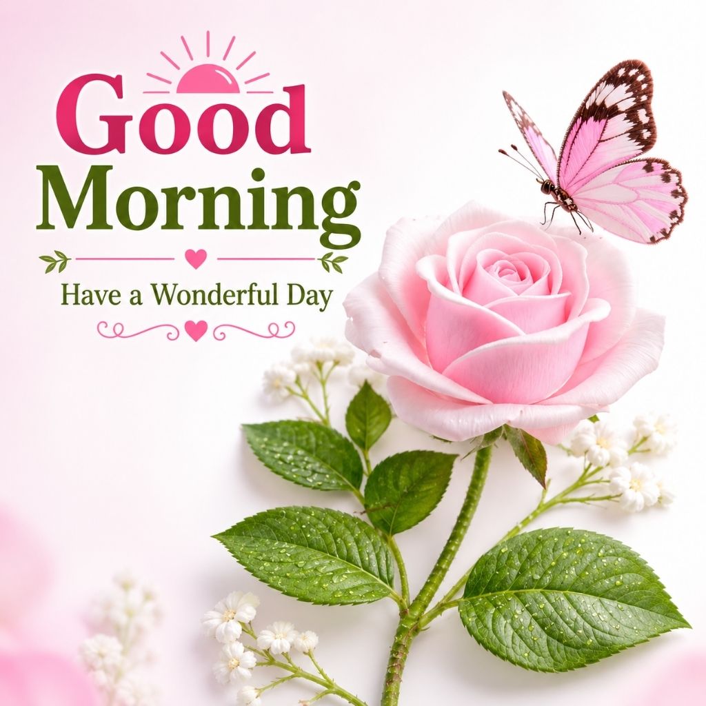 good morning with flowers images 
