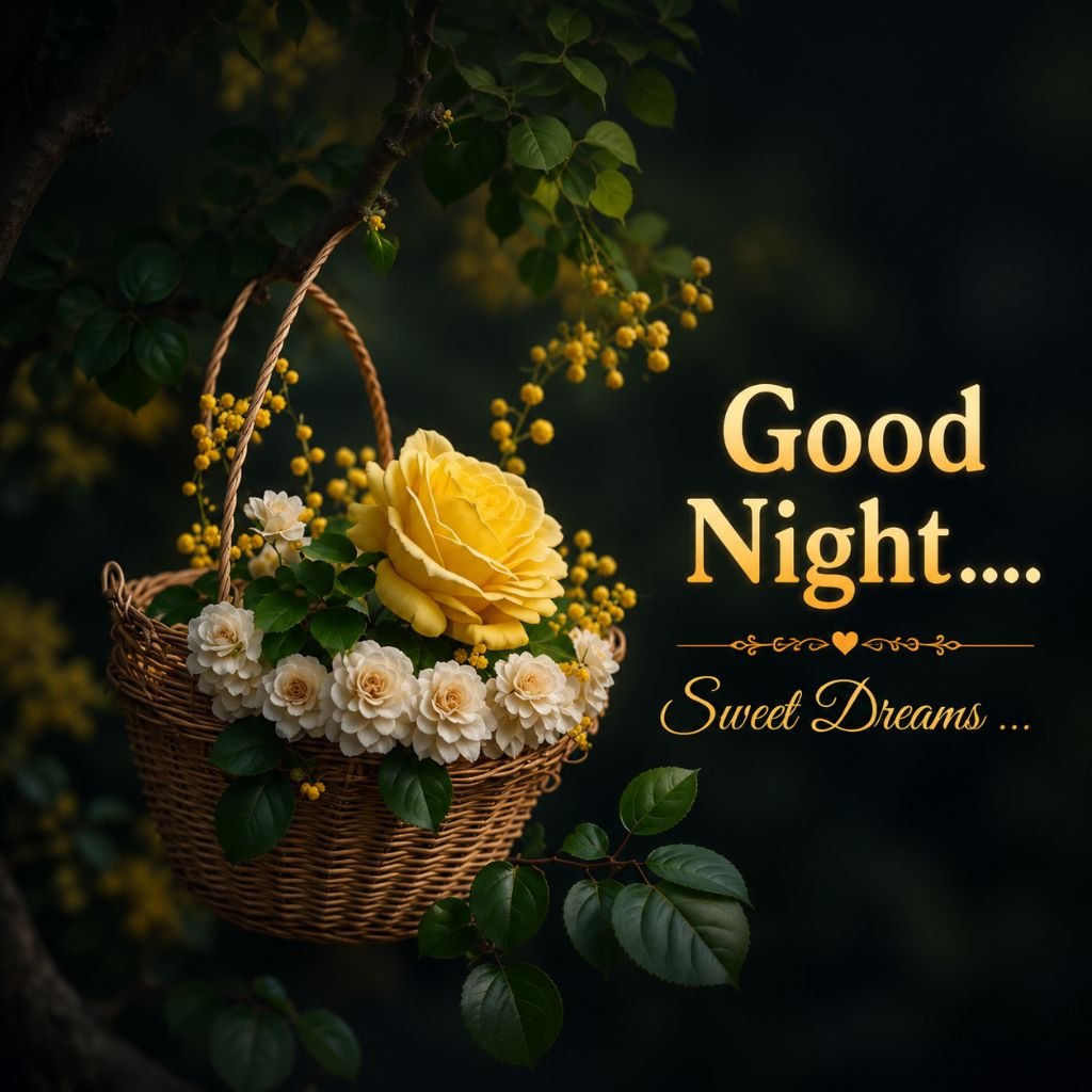 good night flower images