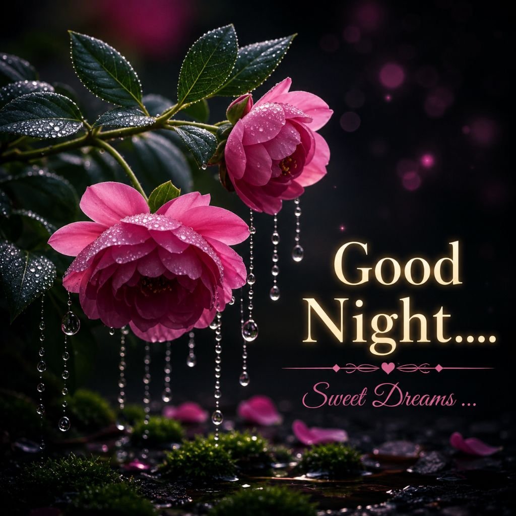 good night flowers photo
