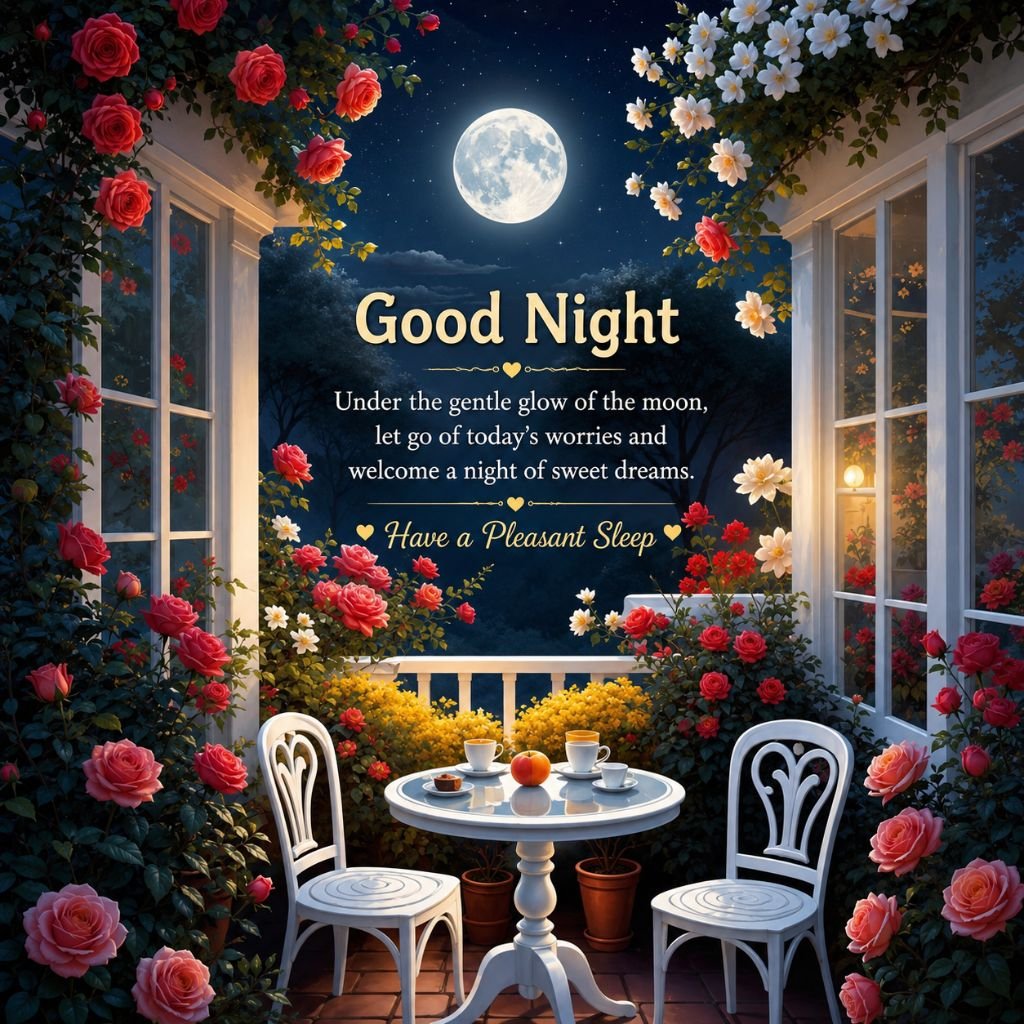 good night friends photo