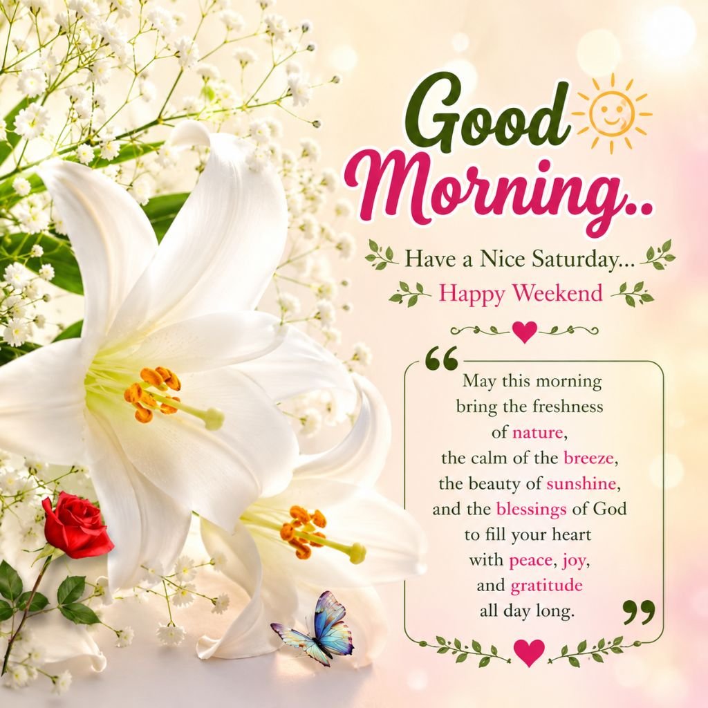 inspirational Saturday blessing message