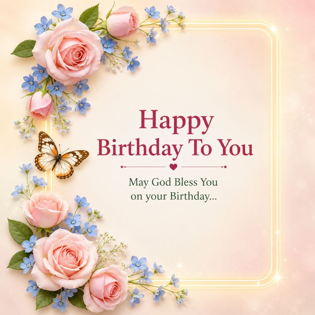 pink roses happy birthday cards for a special friend
