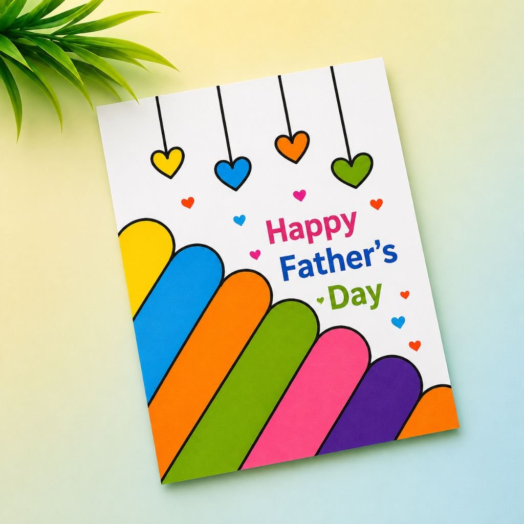 rainbow paper massage for my dad