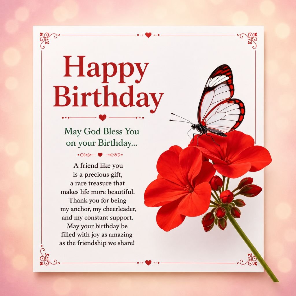 red flowers special friend birthday images