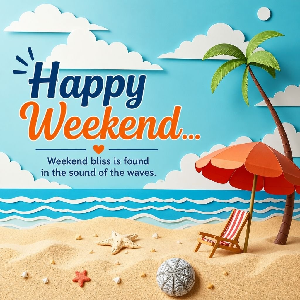 sandy shore, colorful beach umbrella images of happy weekend