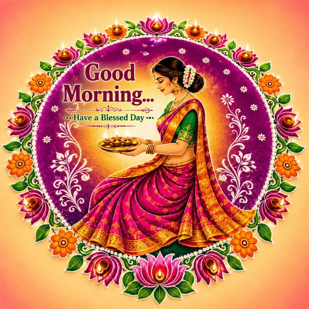 traditional Indian woman free morning pictures
