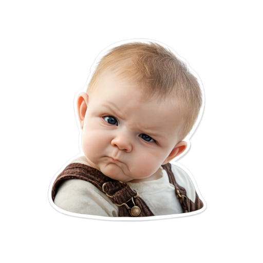Confused Baby meme Sticker