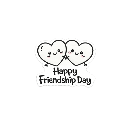 Cute Heart Friends Sticker