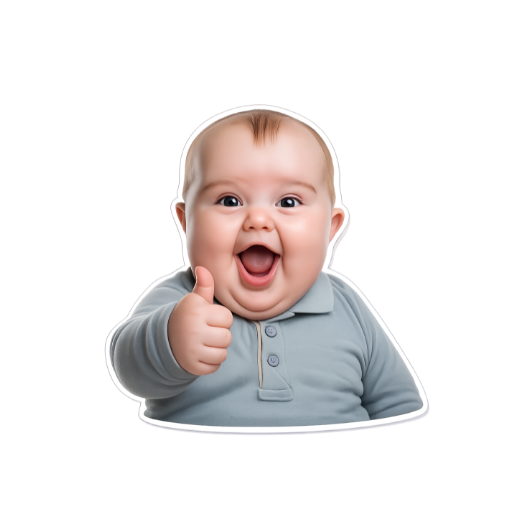 Thumbs Up Baby meme Sticker 