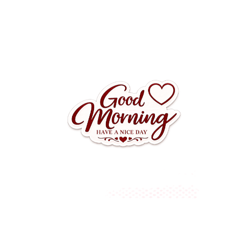 good morning sticker