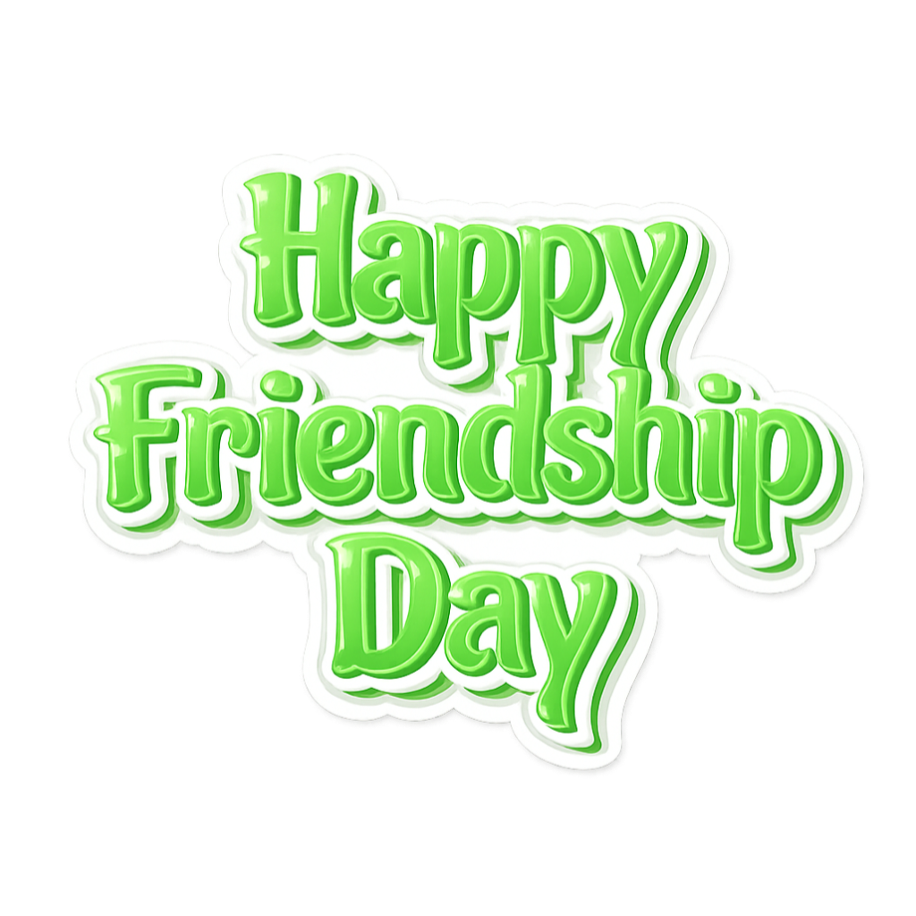 happy friendship day sticker