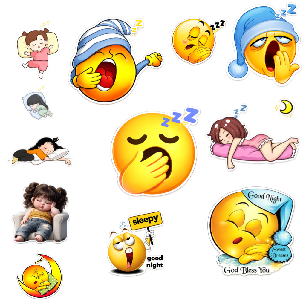 sleepy stickers