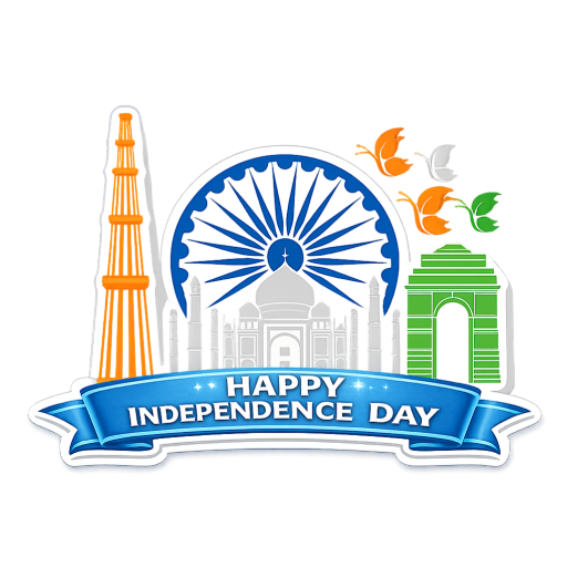Happy independence day stickers free