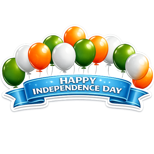 Indian independence day stickers free download