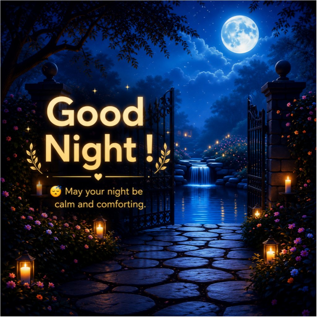 good night msg with image