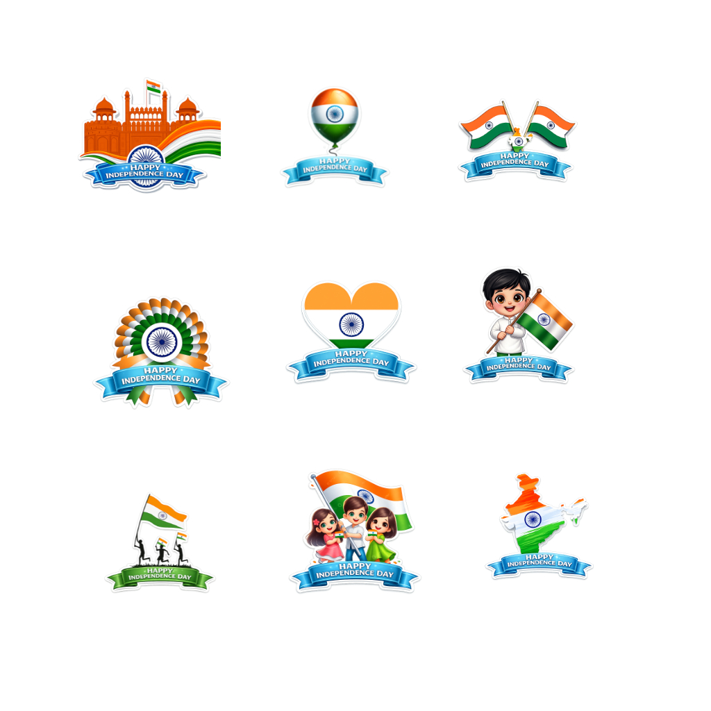 independence day sticker for whatsapp
