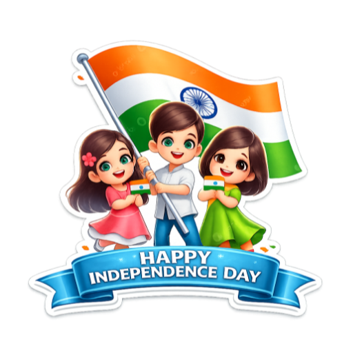 indian independence day stickers